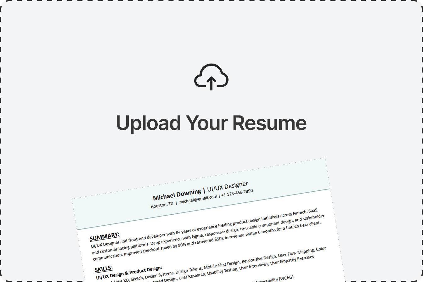 Upload Your Base Resume